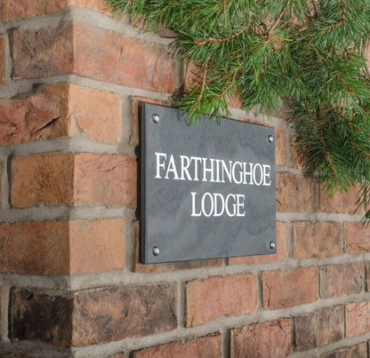 Smooth Slate House Sign