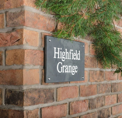 Smooth Slate House Sign