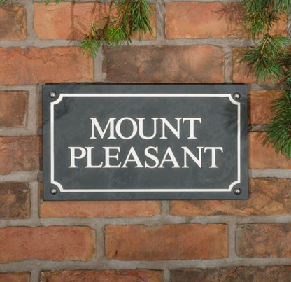 Smooth Slate House Sign