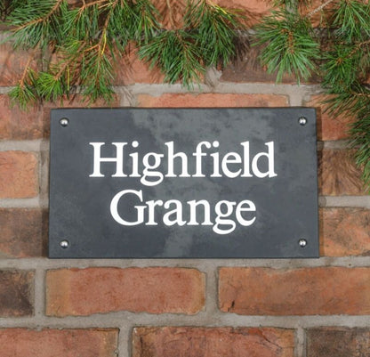 Smooth Slate House Sign