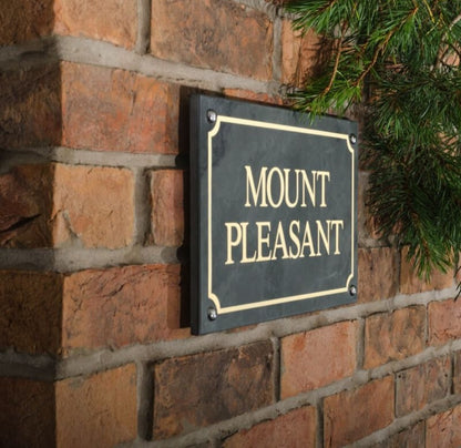 Smooth Slate House Sign