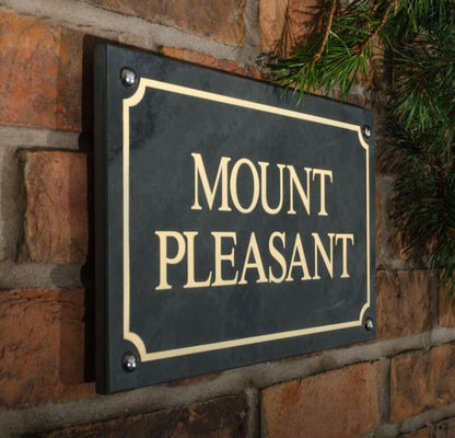 Smooth Slate House Sign