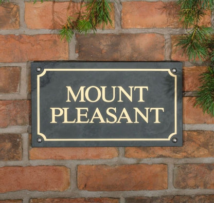 Smooth Slate House Sign
