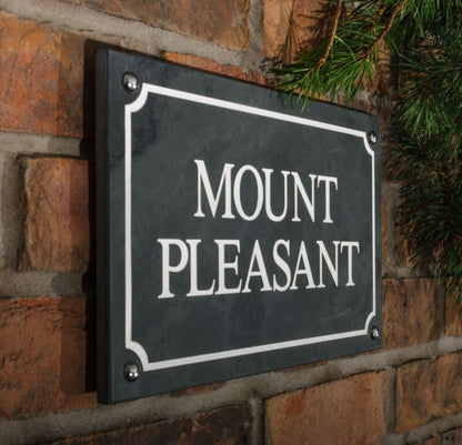 Smooth Slate House Sign
