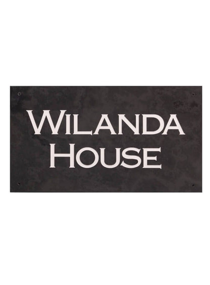 Smooth Slate House Sign