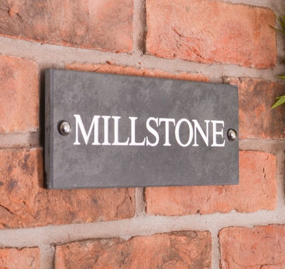 Smooth Slate House Sign