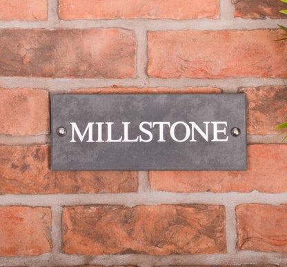 Smooth Slate House Sign