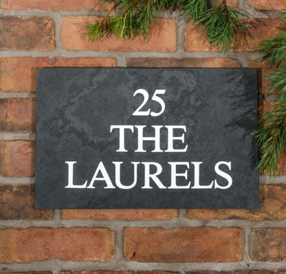 Smooth Slate House Sign