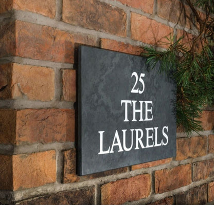 Smooth Slate House Sign