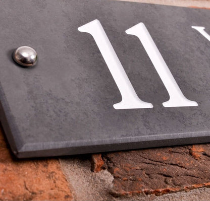 Smooth Slate House Sign