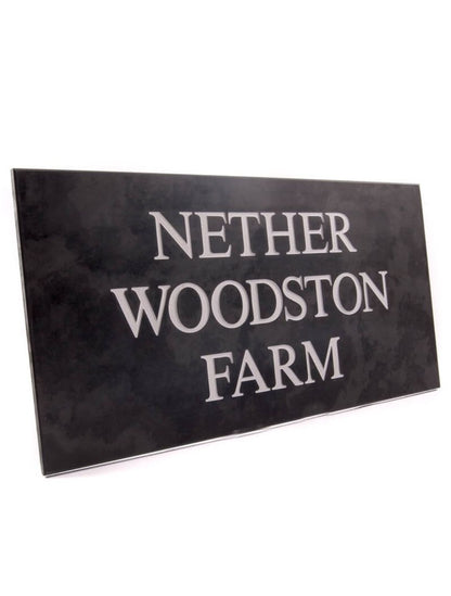 Smooth Slate House Sign