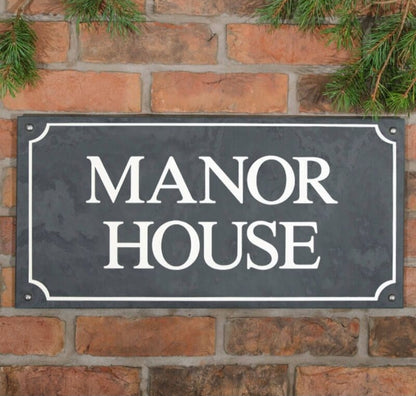 Smooth Slate House Sign