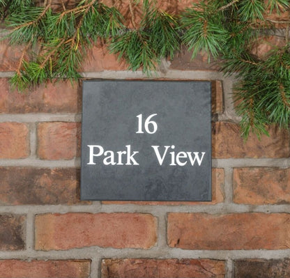 Smooth Slate House Sign