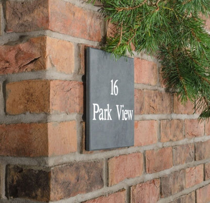 Smooth Slate House Sign