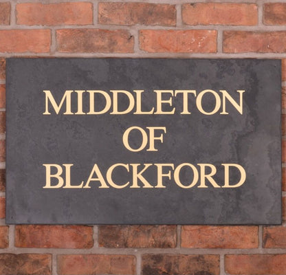 Smooth Slate House Sign