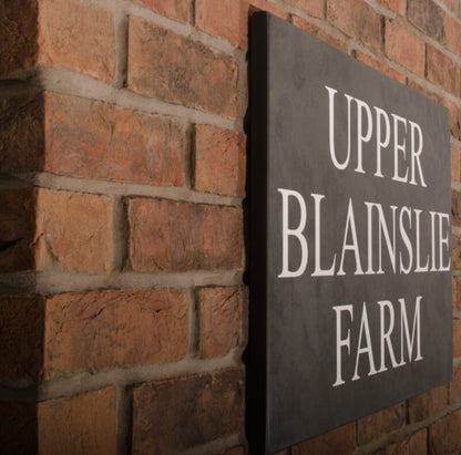 Smooth Slate House Sign