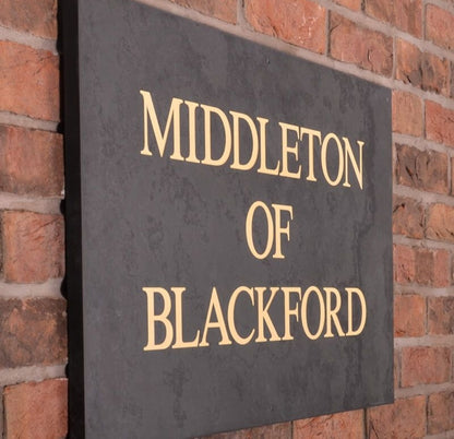 Smooth Slate House Sign