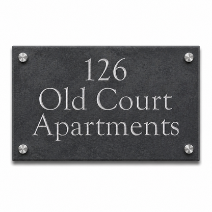 Smooth Slate House Sign