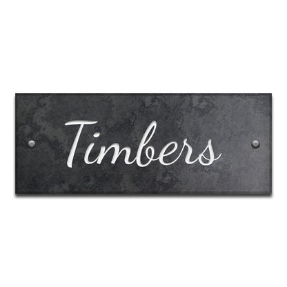 Smooth Slate House Sign