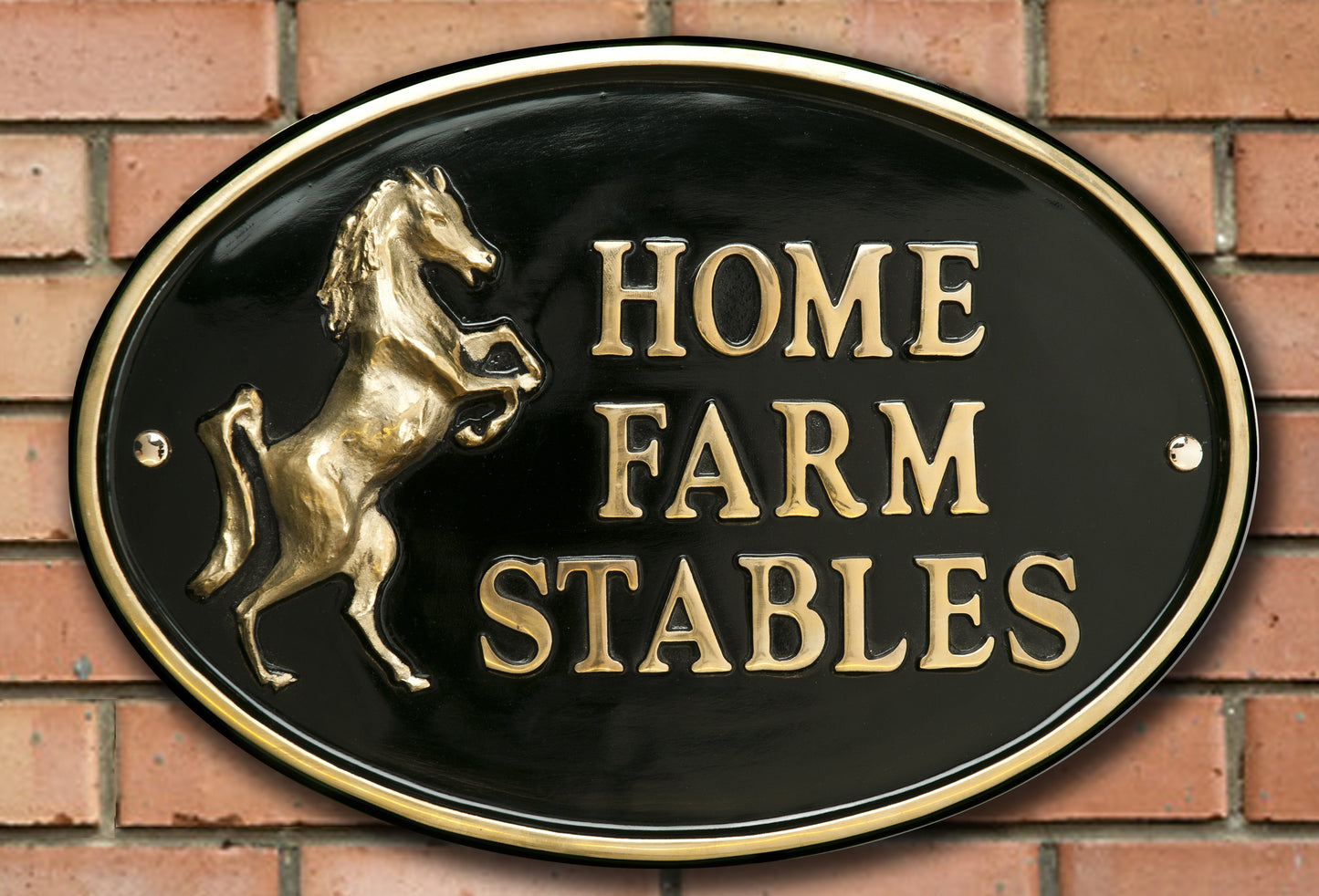 Oval House Sign