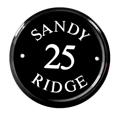 Round Ceramic House Sign 16cm