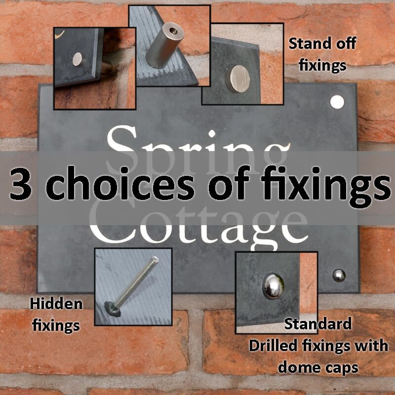 Smooth Slate House Sign