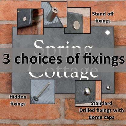 Smooth Slate House Sign