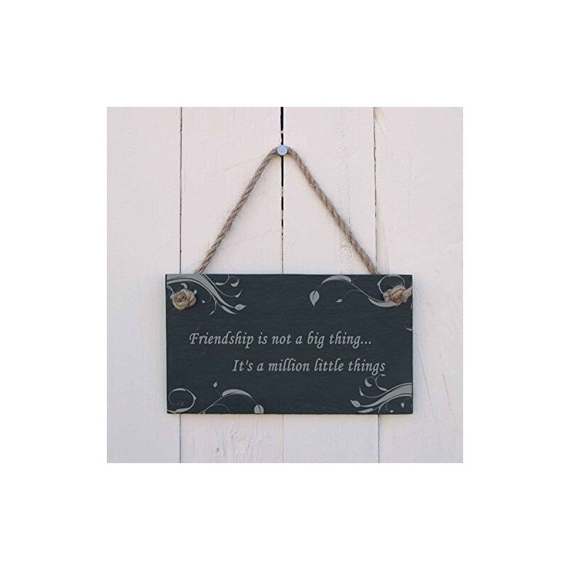 Hanging Slate Signs - Friendship
