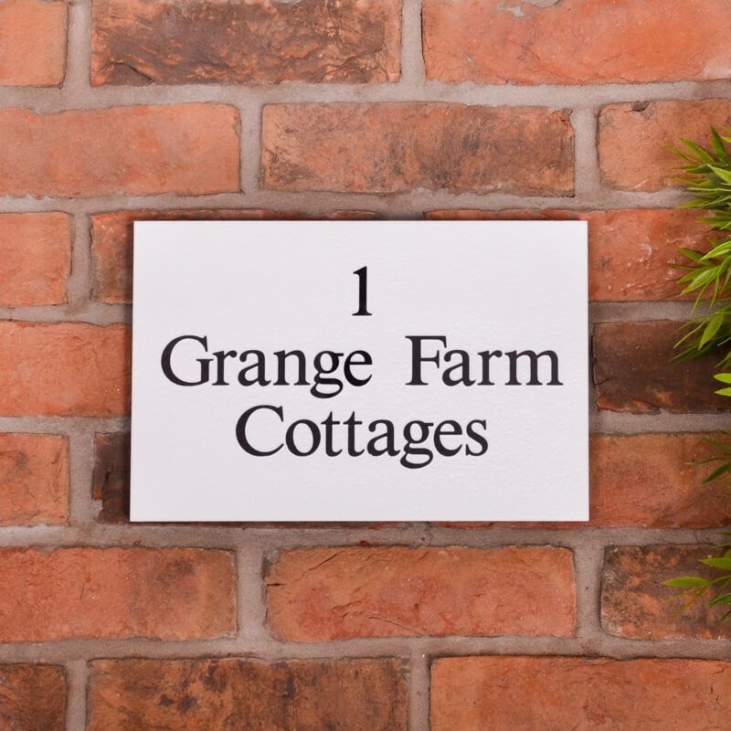 Granite House Sign Sandblasted and Painted Background