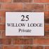 Granite House Sign Sandblasted and Painted Background