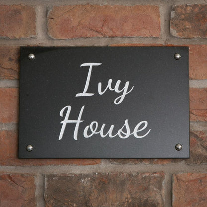 Granite House Sign in Black