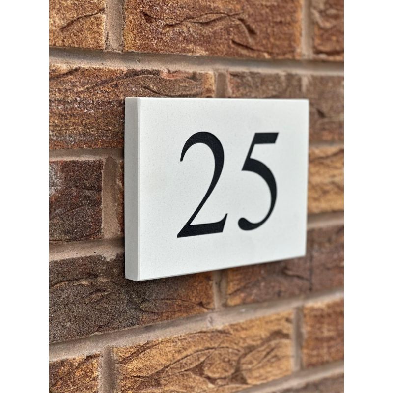 Marble House Number 20.5 x 15cm