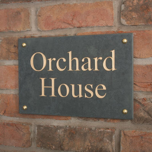 Smooth Slate House Sign