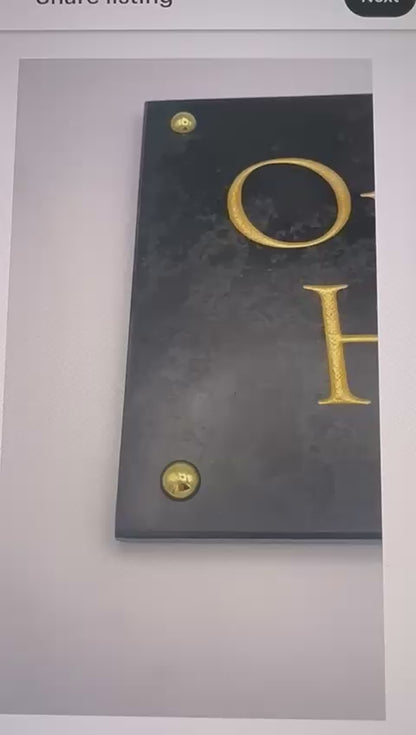 Smooth Slate House Sign