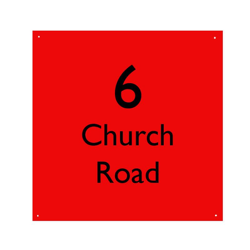 Acrylic House Sign - Square