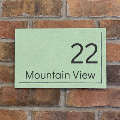 Reversed Slate House Sign - 30.5 x 20cm