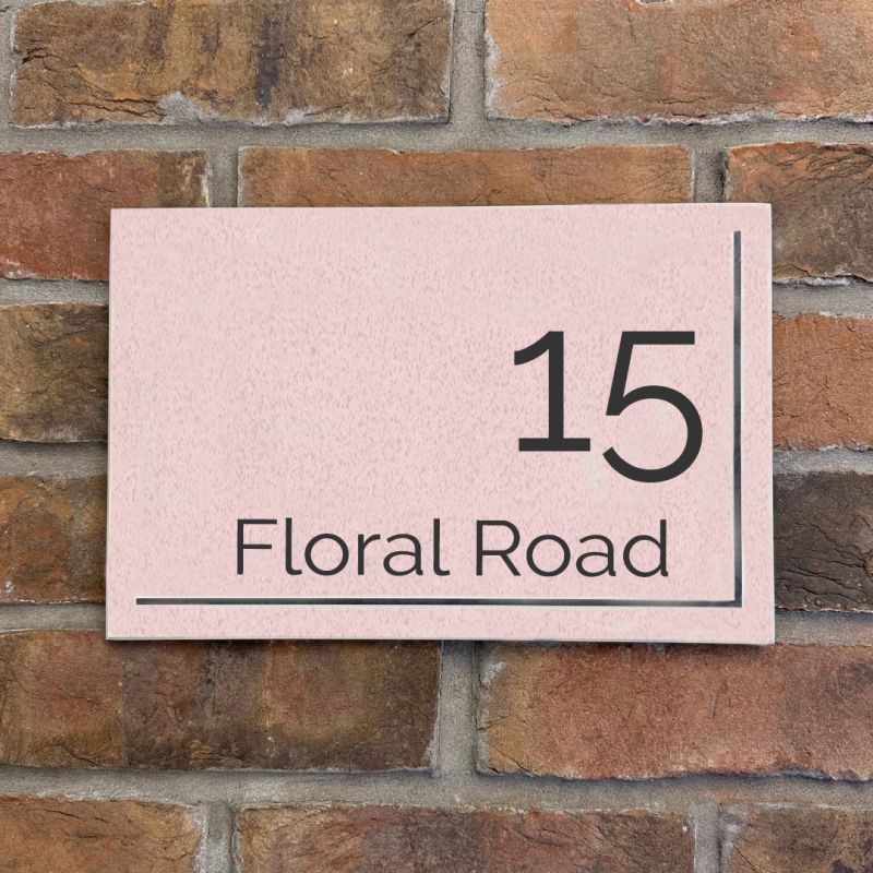 Reversed Slate House Sign - 30.5 x 20cm