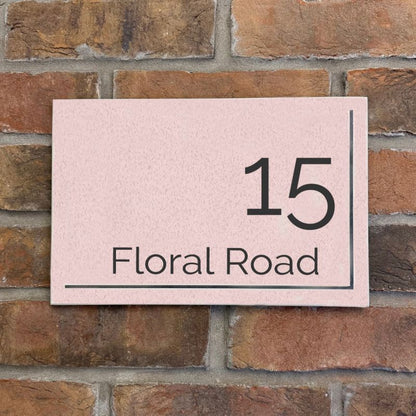 Reversed Slate House Sign - 30.5 x 20cm