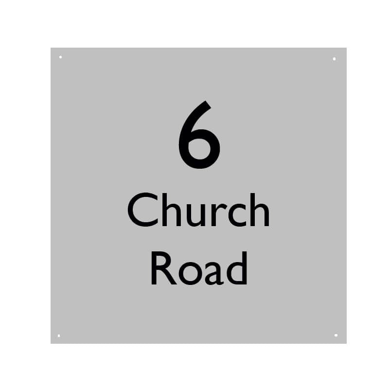 Acrylic House Sign - Square