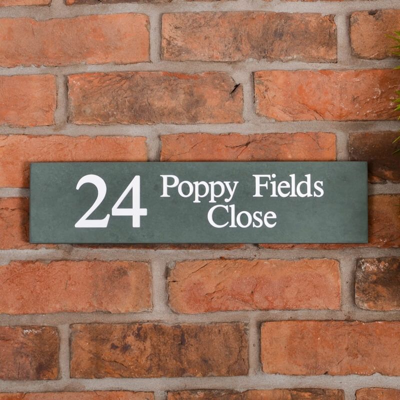Smooth Slate House Sign