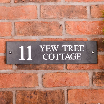 Smooth Slate House Sign