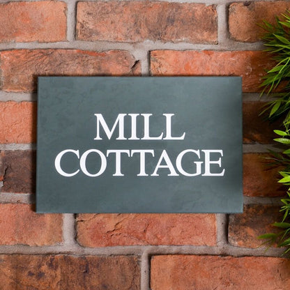 Smooth Slate House Sign