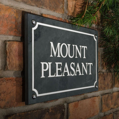 Smooth Slate House Sign