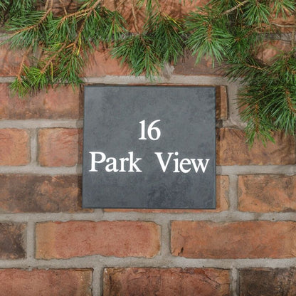 Smooth Slate House Sign