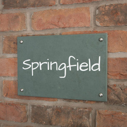 Smooth Slate House Sign