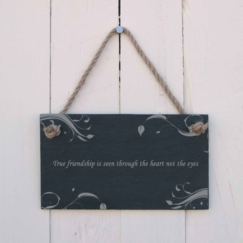 Hanging Slate Signs - Friendship