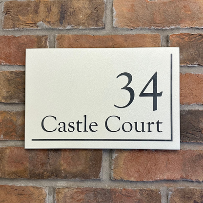 Reversed Slate House Sign - 30.5 x 20cm