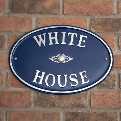 Oval House Sign